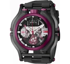 Invicta Sea Hunter Чёрный Ремешок Мужские Чёрные Часы 56 мм - 41717
