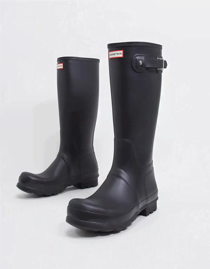 Черные резиновые сапоги Hunter original tаll-Черный CL000029606829-0