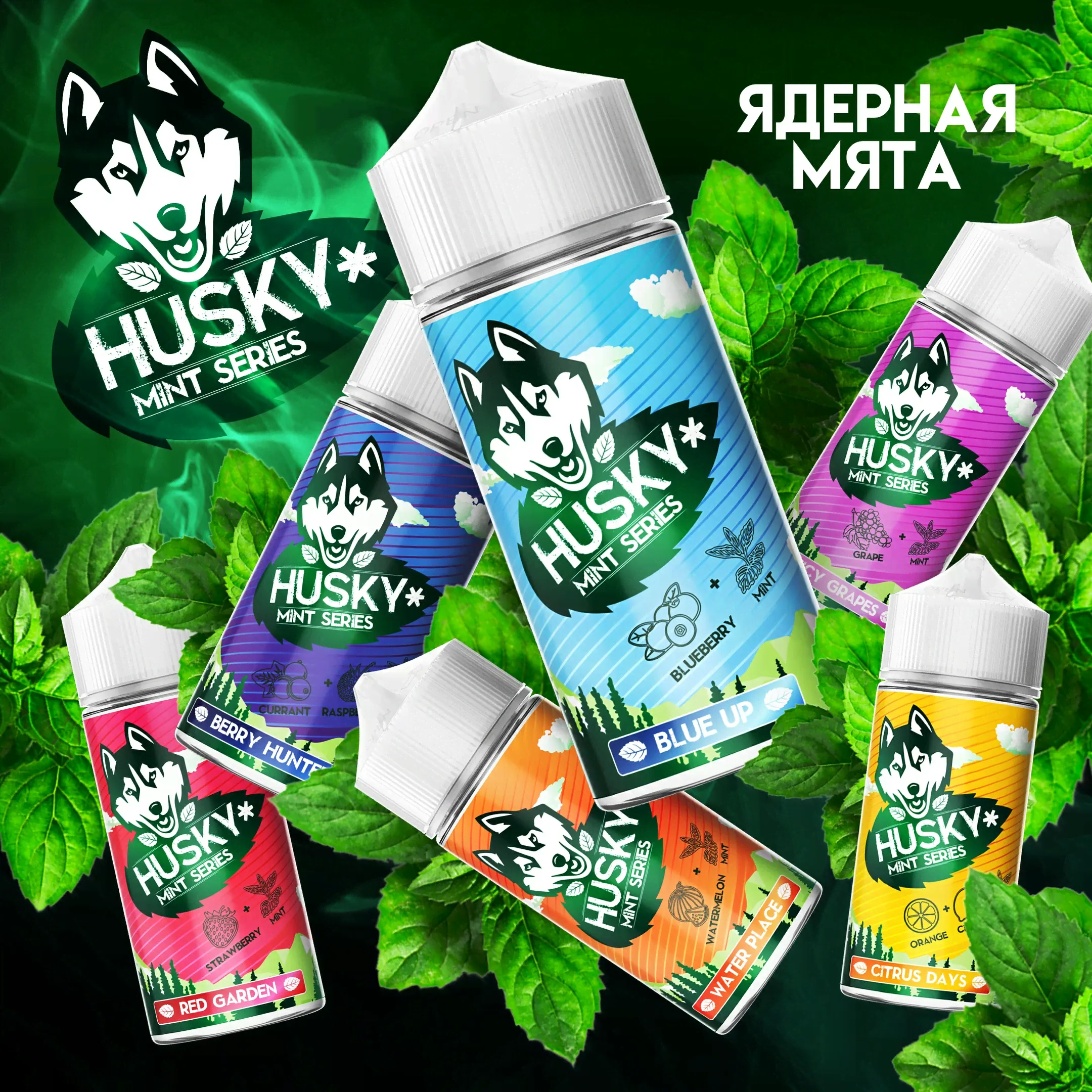 Жидкость Husky Mint Series Berry Hunter 100мл 3мг-0