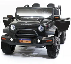 Детский электромобиль Jeep Hunter Black с полным приводом - CH9938