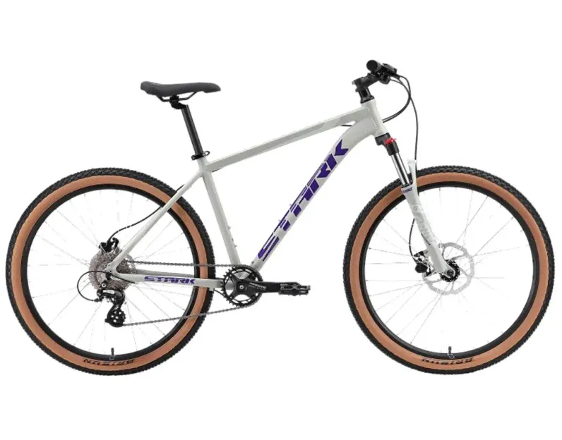 Велосипед Stark'24 Hunter 27.3 HD серый/фиолетовый 20" HQ-0014106