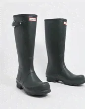Зеленые резиновые сапоги Hunter original tаll-Зеленый-0