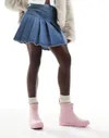 Hunter short playboot wellington in pink