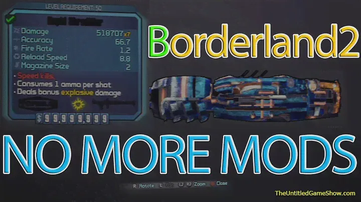 Borderlands 2 No More Mods after DLC patch ultimate vault hunter upgrade pack 2