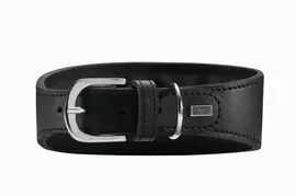 Hunter ошейник для собак Super Soft, натуральная кожа, черный (2)