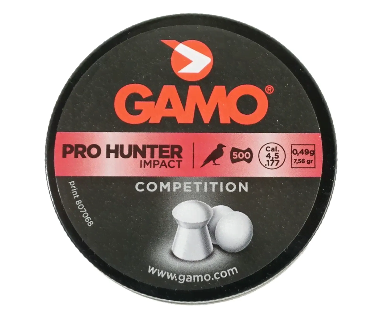 Пули Gamo Pro Hunter 4,5 мм, 0,49 г (500 штук)-0