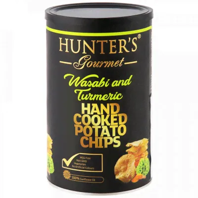 Картофельные чипсы Hunter's Gourmet со вкусами васаби и куркумы, 150 г-0